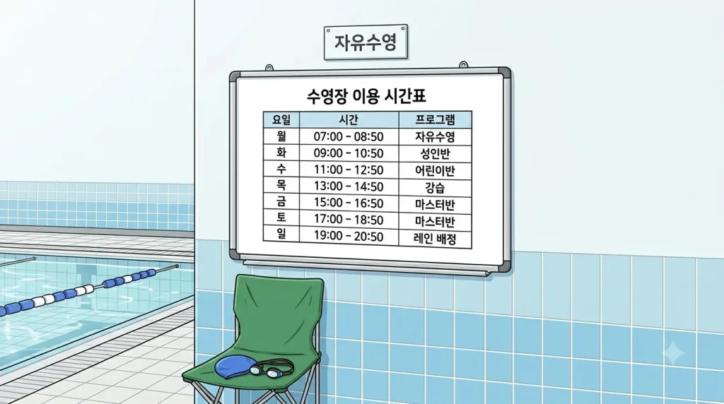 자유수영 시간이 시설마다 다른 이유와 확인 방법