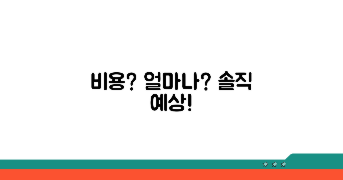 비용, 얼마나 예상해야 할까?