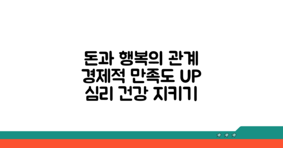 경제적 만족 심리적 영향 분석