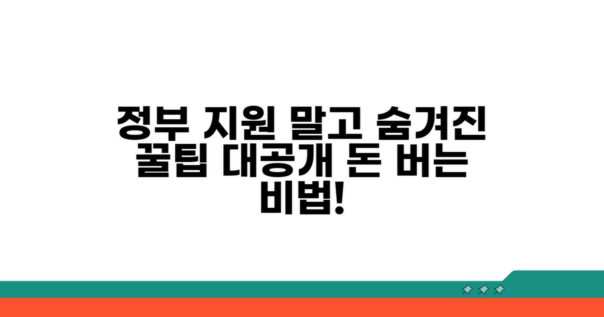 정부 지원 외 활용 가능한 방안