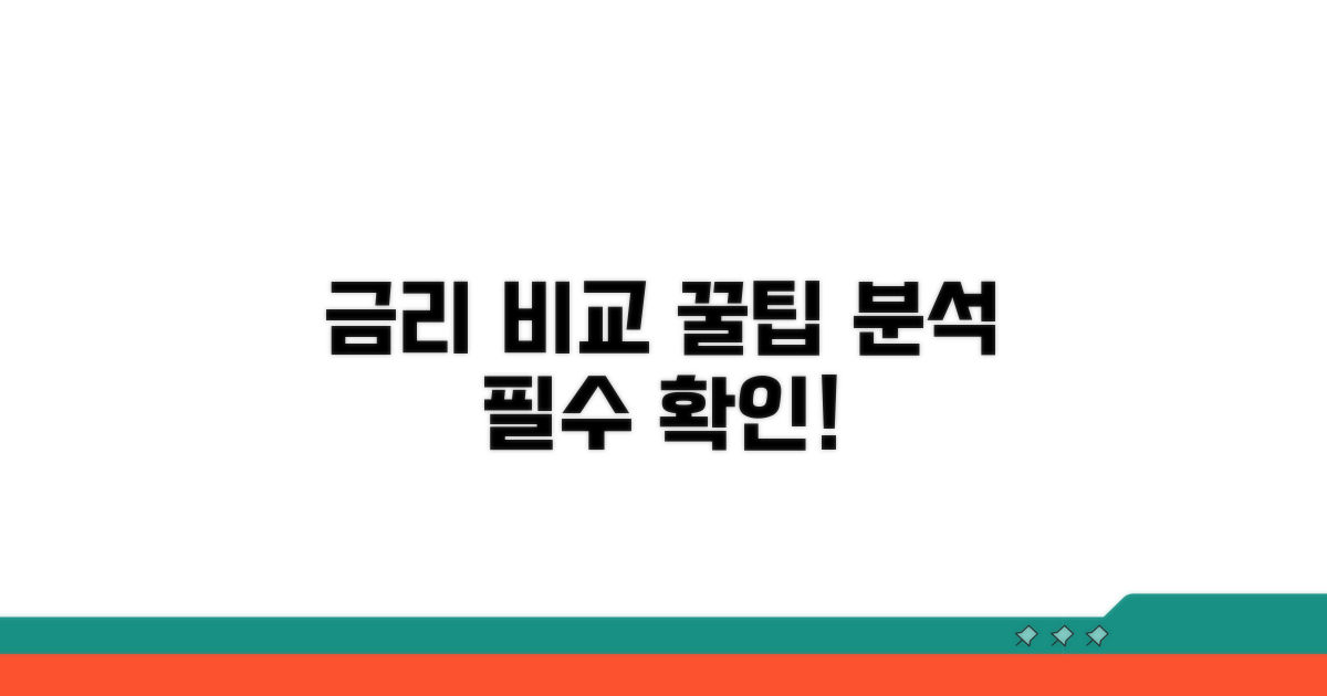 금리 비교 분석 필수 사항