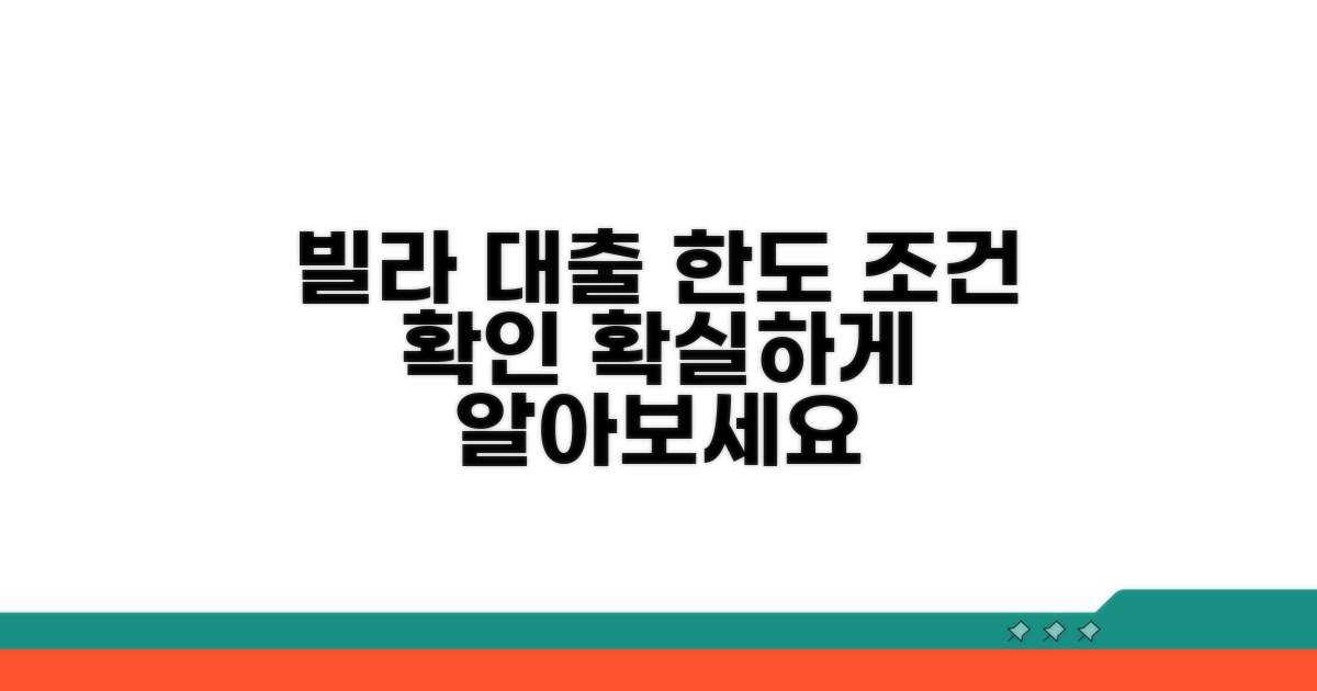 빌라 대출 조건 한도 확인