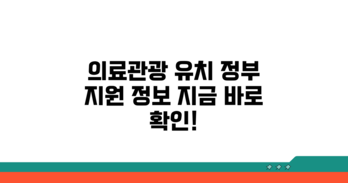 의료관광 유치 지원 정보