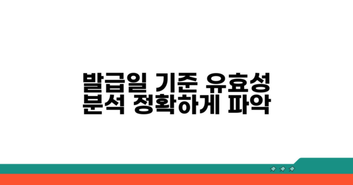 발급일 기준 유효성 상세 분석