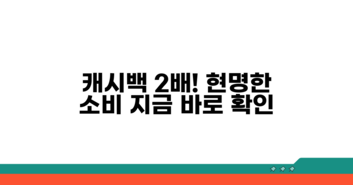현명하게 캐시백 늘리기