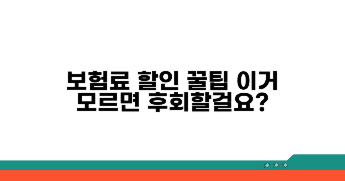 보험료 할인, 놓치면 후회할 혜택