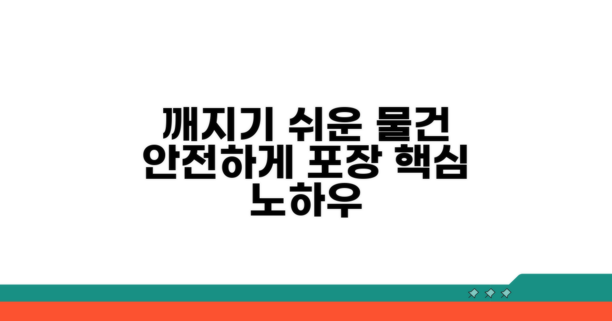 깨지기 쉬운 물건 안전하게 포장하기