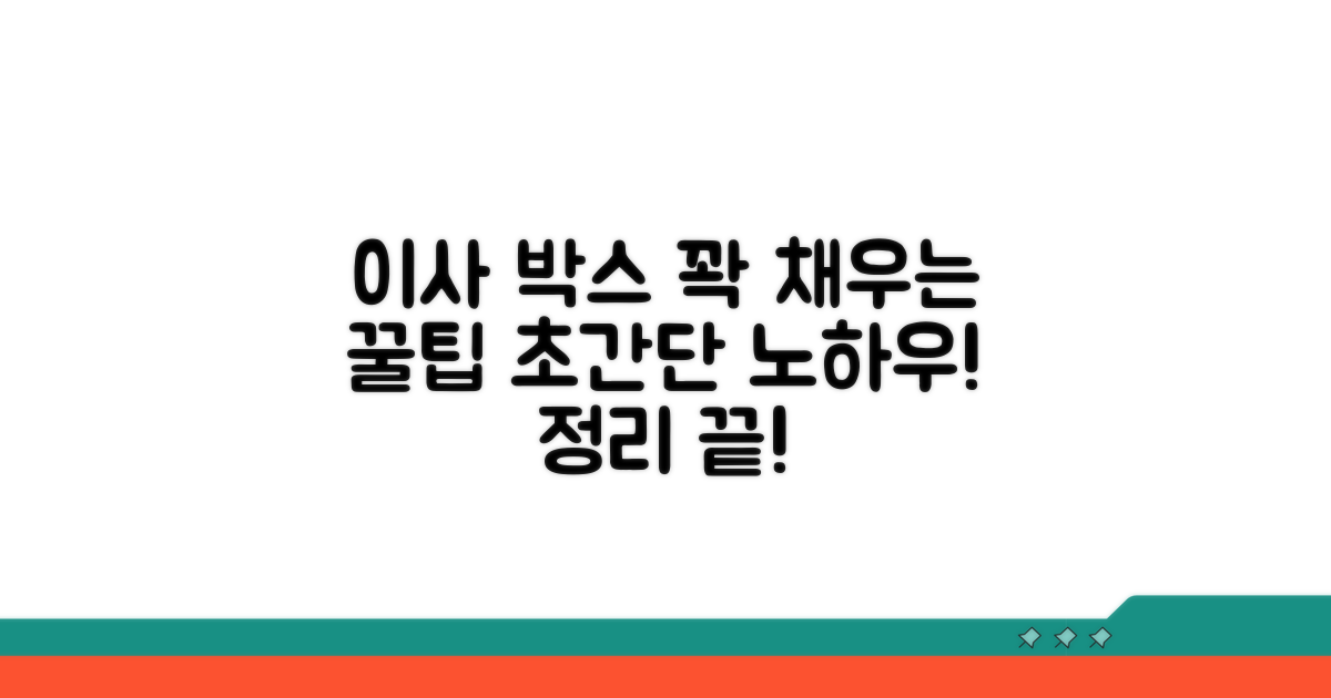 이사 박스 꼼꼼하게 채우는 법