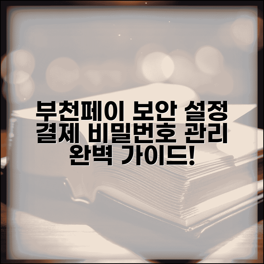 부천페이 보안설정 방법 | 결제비밀번호 보안관리 완벽가이드