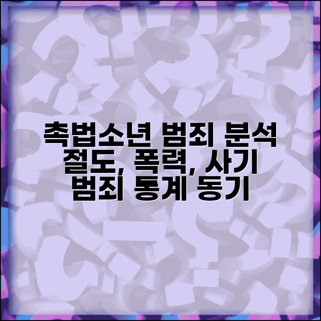 촉법소년 범죄 유형 분석 | 절도 폭력 사기 범죄 | 범죄 유형별 통계 | 범죄 동기 분석