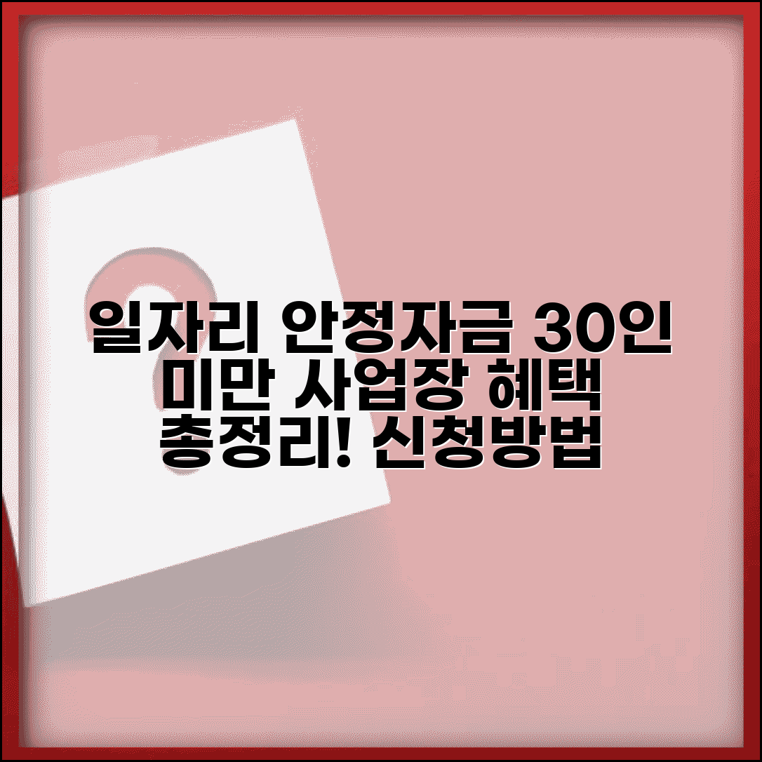 일자리 안정자금 지원대상 총정리 | 30인 미만 사업장 혜택 받는 방법