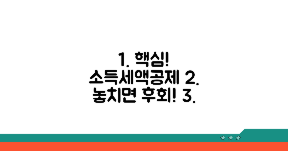 소득공제 세액공제 핵심 파악