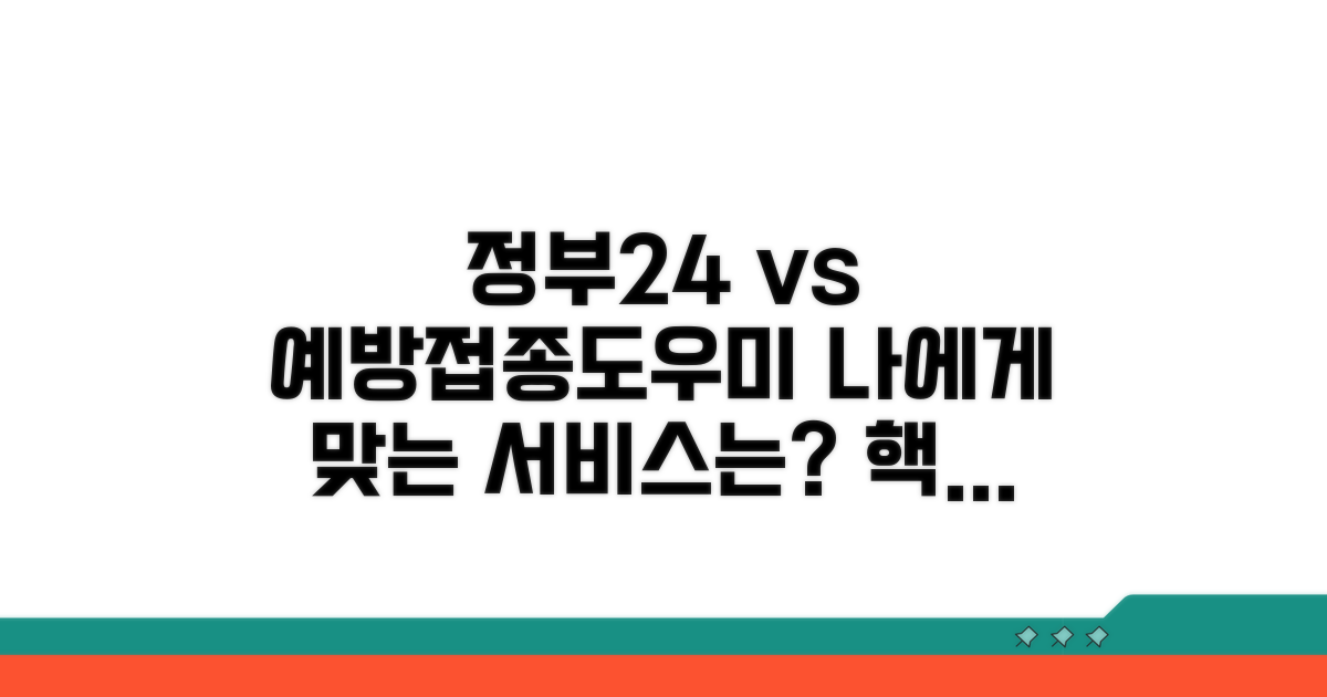 정부24/예방접종도우미 비교