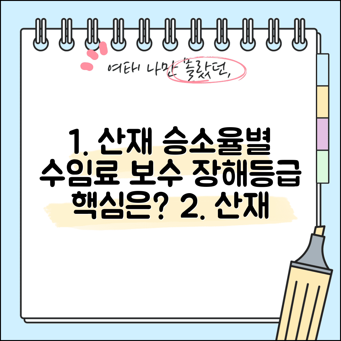 산재 변호사 수임료 승소 가능성별 책정 | 장해등급 영향요소 | 성공보수 계산법