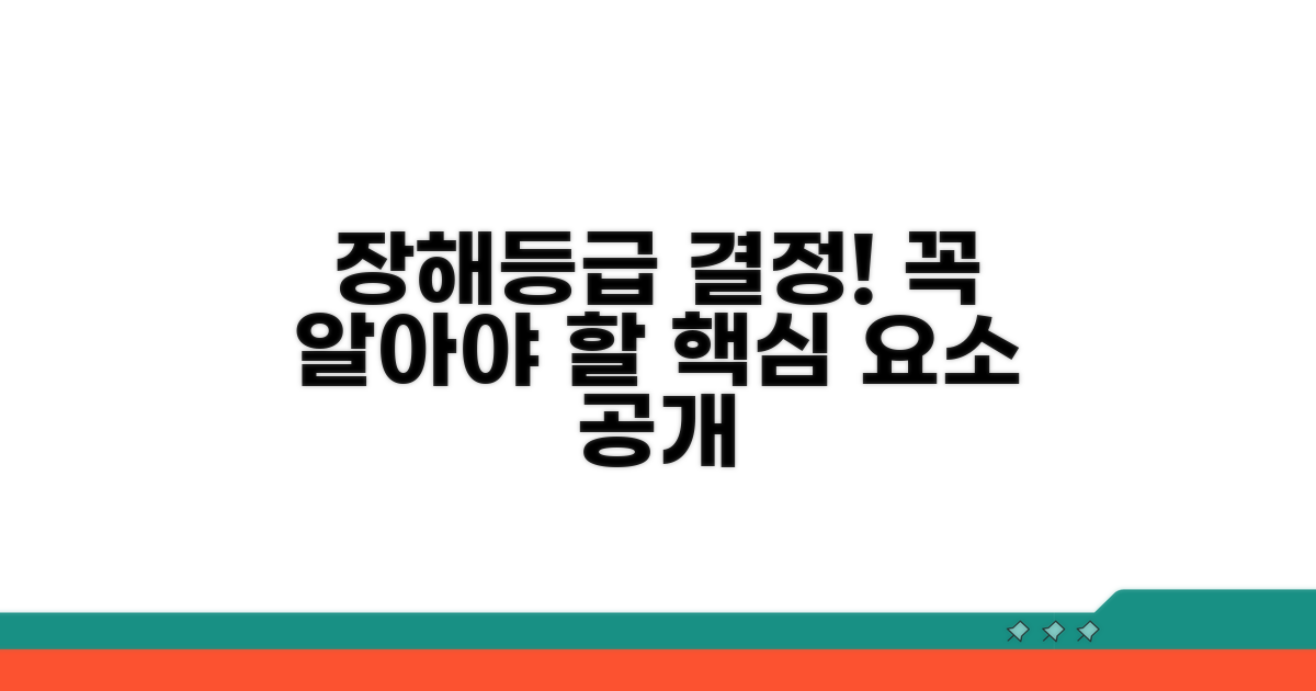 장해등급 결정 핵심 요소 분석