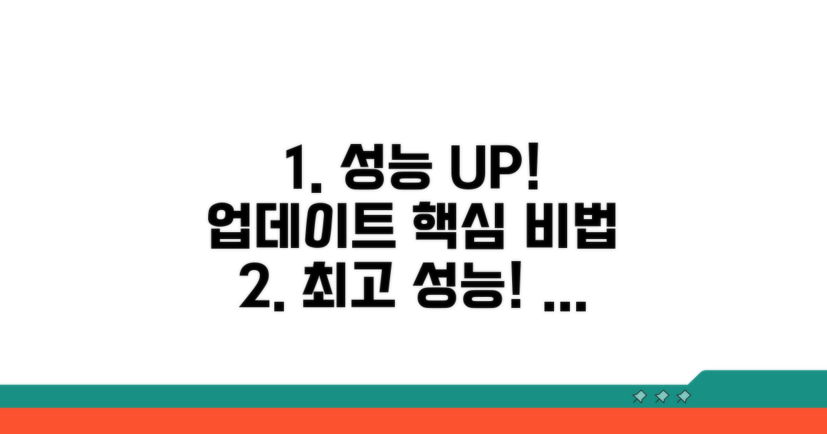 성능 향상 위한 업데이트 방법