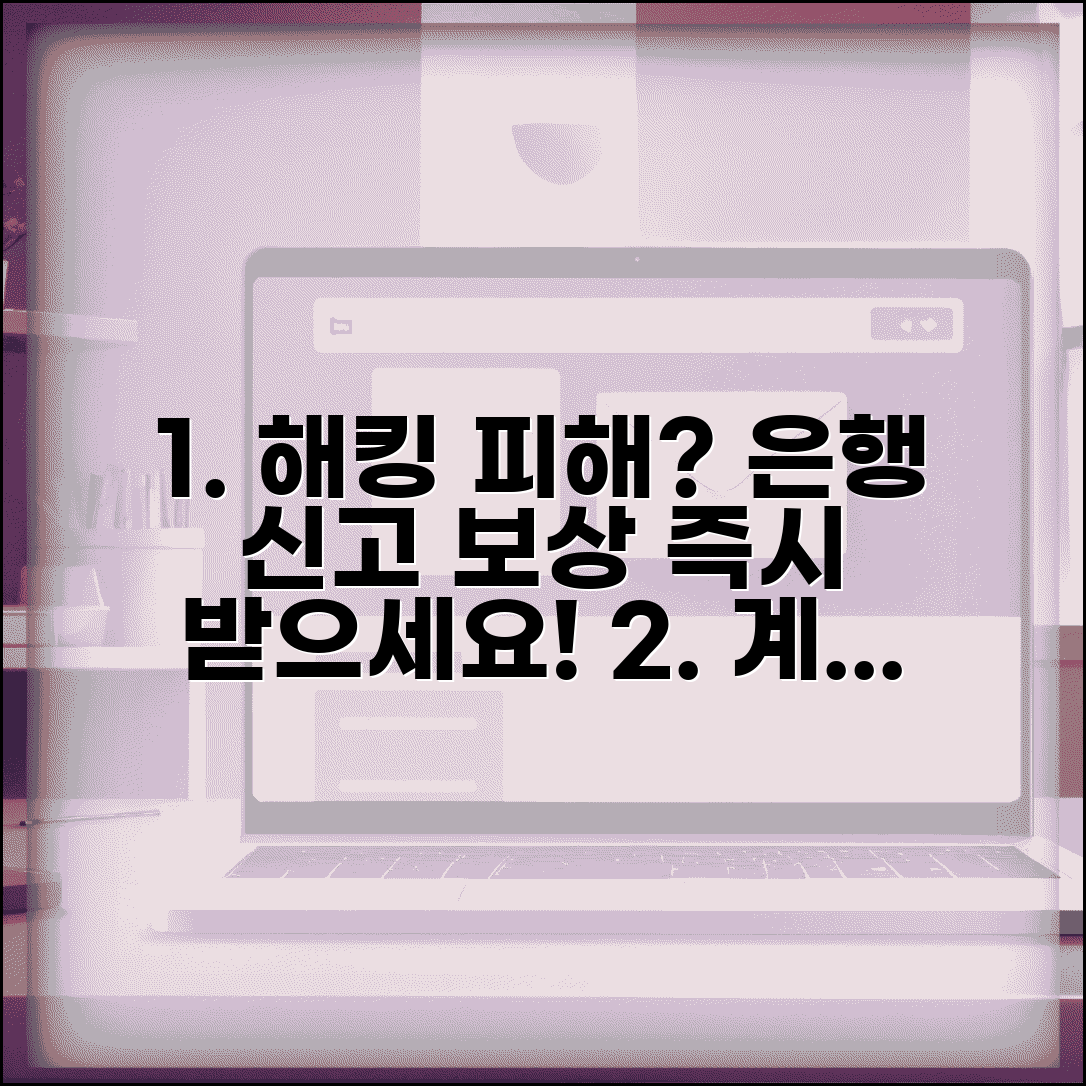 계좌 해킹 피해 신고 | 온라인뱅킹 해킹 피해시 은행 신고와 보상