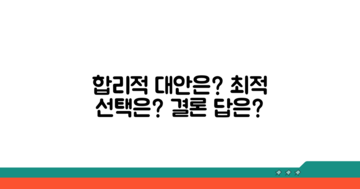 결론: 합리적 대안은?