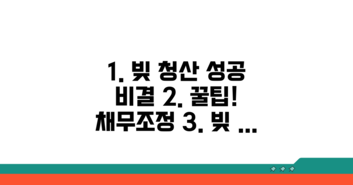성공적인 채무조정 노하우