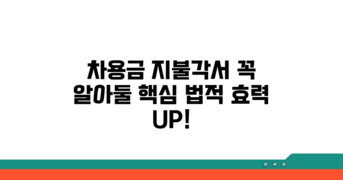 차용금 지불각서 핵심 정보