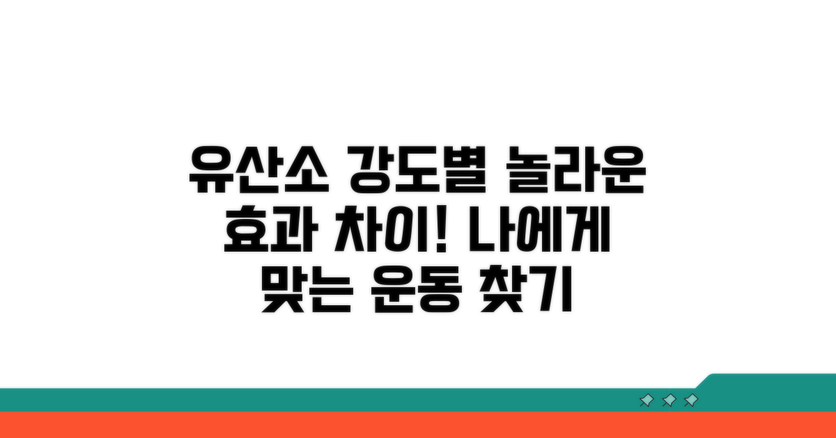 유산소 운동 강도별 효과 비교 분석