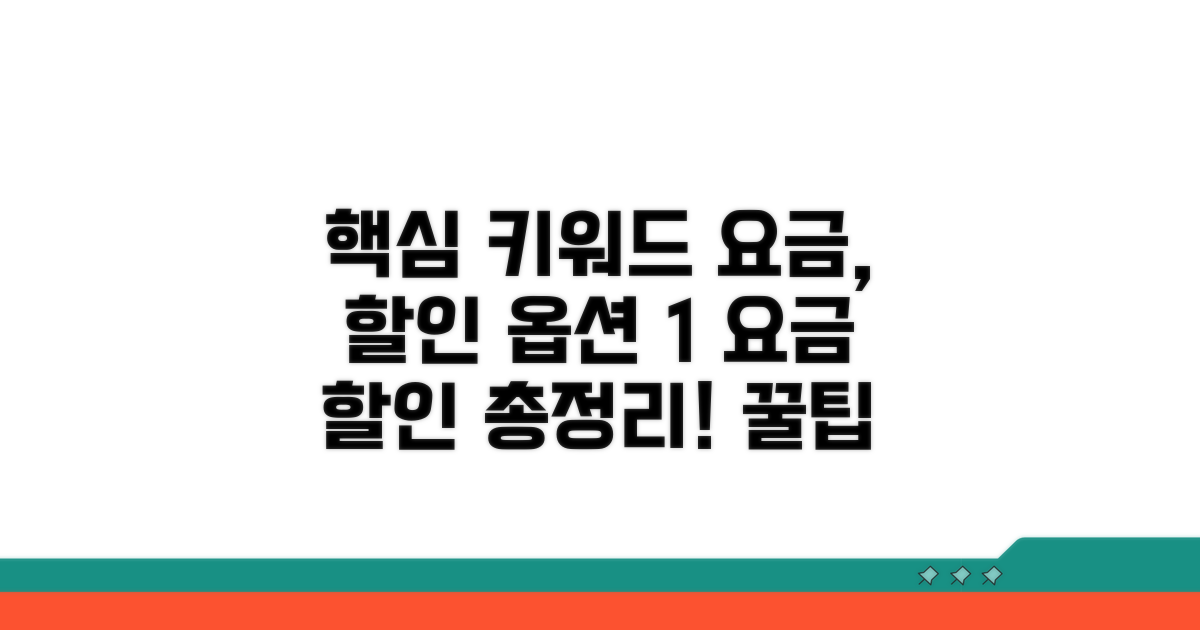 요금과 할인 혜택 총정리