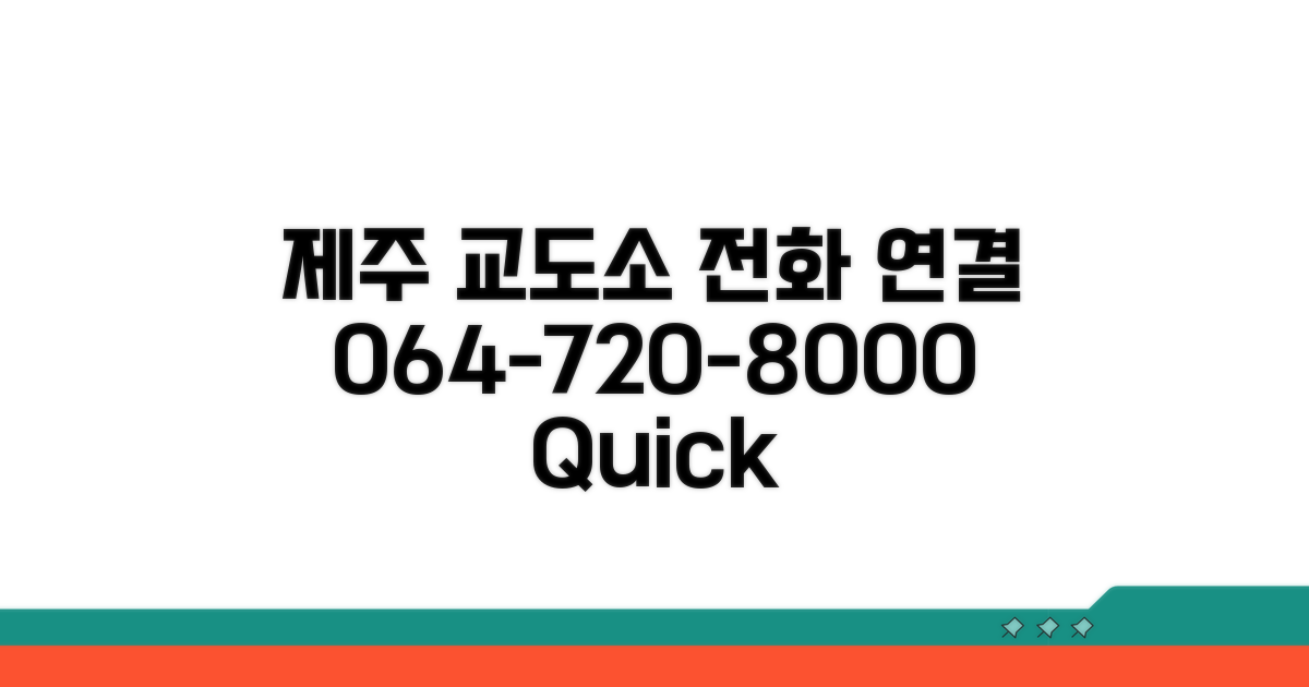 제주 교도소 전화번호: 064-720-8000