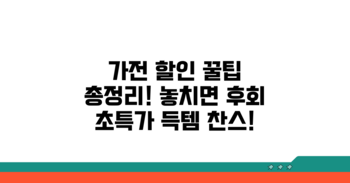 가전 할인 정보 총정리 꿀팁