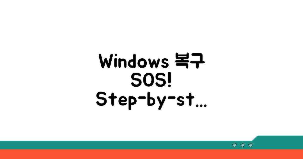 Windows 복구, 단계별 실행 절차