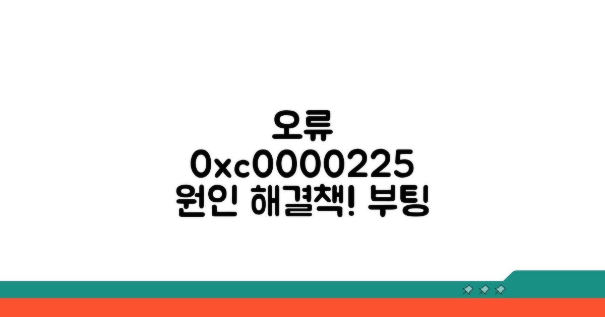 오류 0xc0000225, 원인과 증상 분석