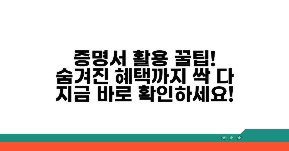 증명서 활용 꿀팁 총정리