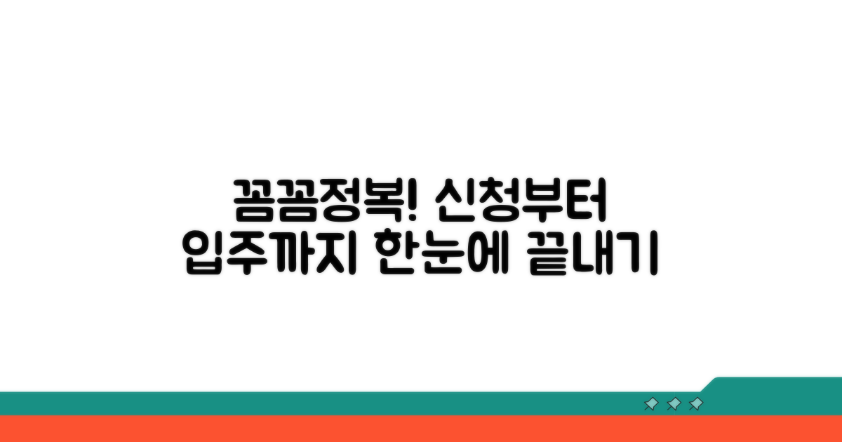 신청부터 입주까지 절차 총정리
