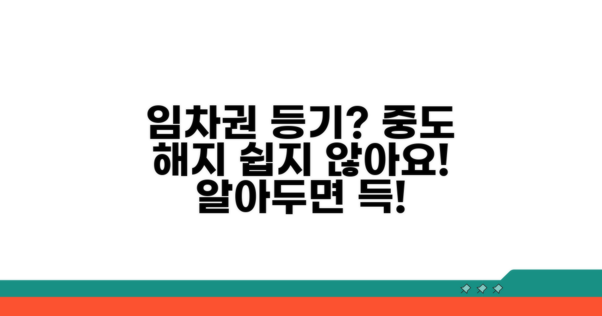 임차권등기 중도해지 개념과 절차