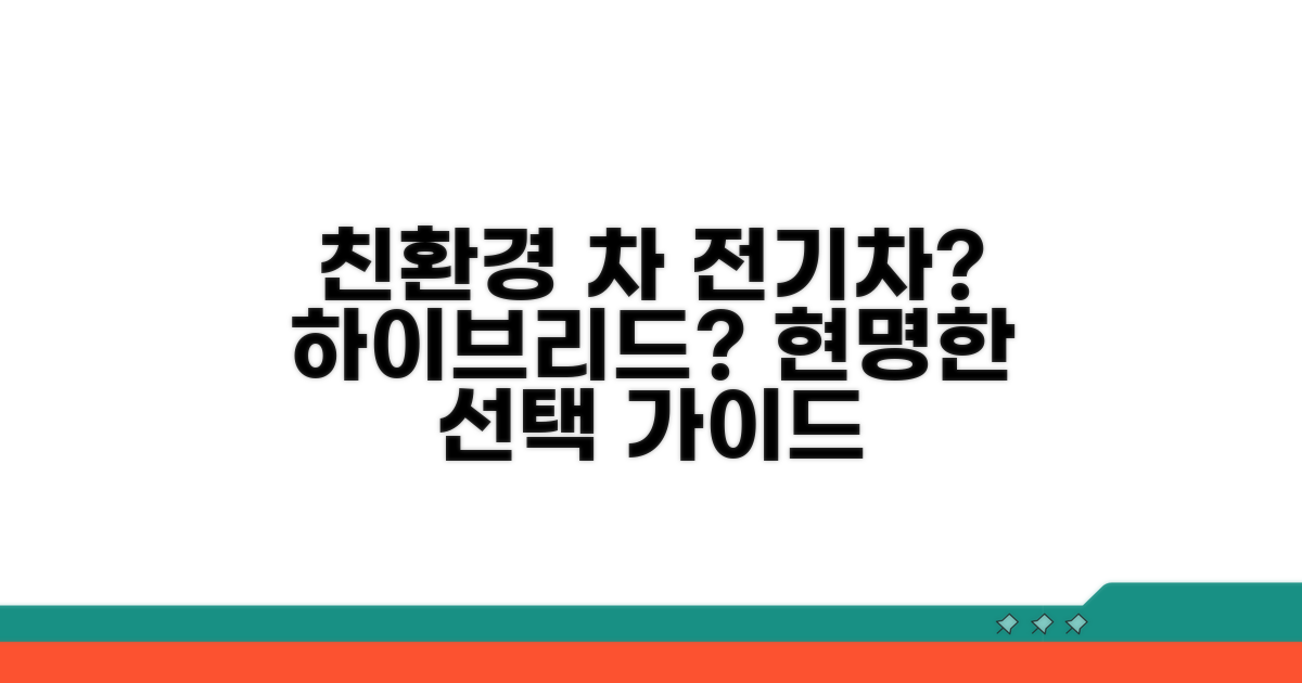 친환경 운행을 위한 차량 선택