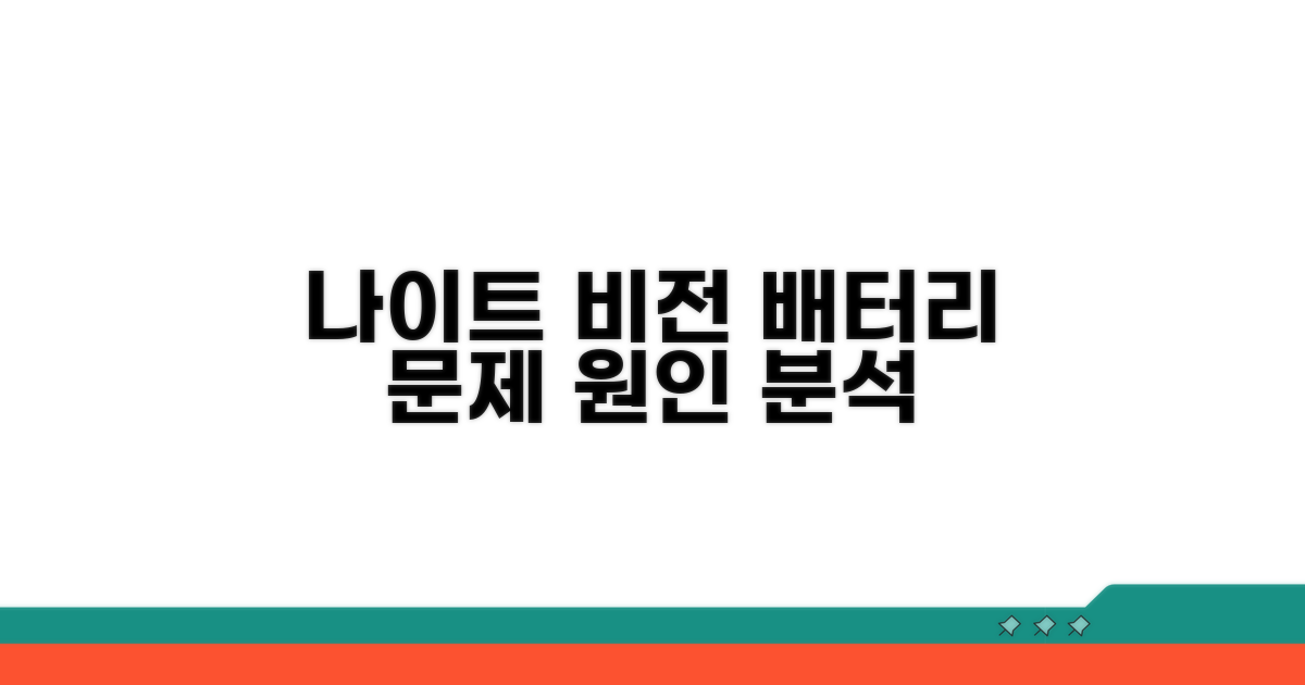 나이트 비전 배터리 문제 원인 분석