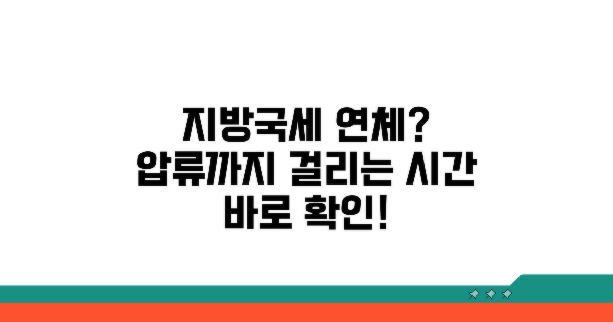 지방세/국세 연체, 압류까지 얼마나 걸릴까?
