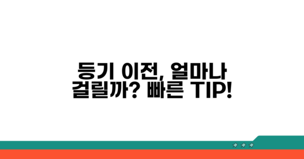 등기 이전 기간, 얼마나 걸릴까?