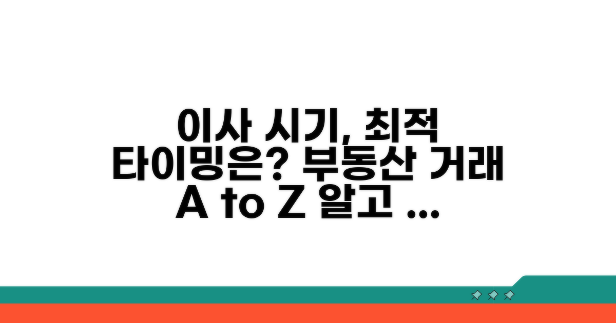 부동산 거래 시기, 언제 이전하는 게 좋을까?
