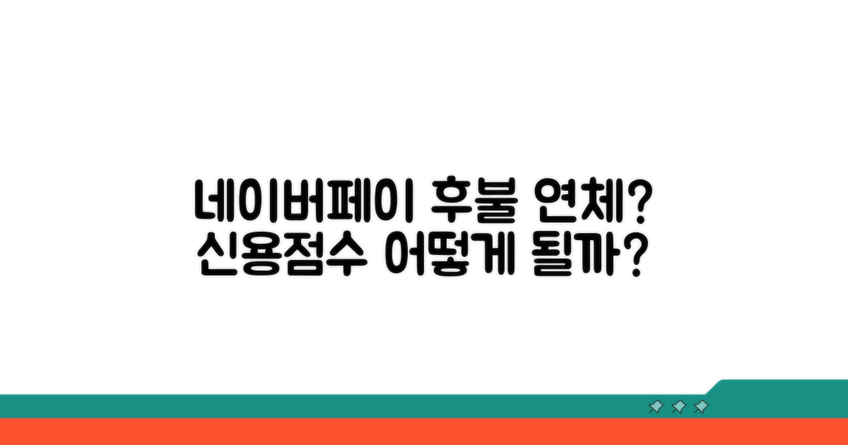 네이버페이 후불 연체 신용 영향
