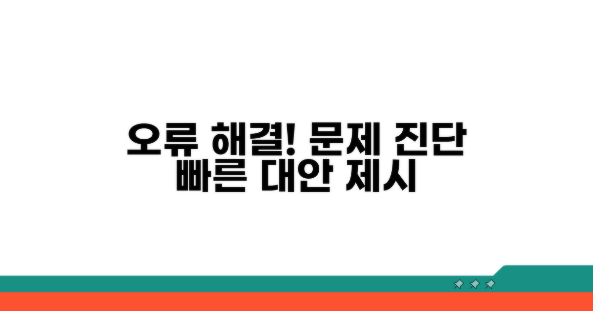 오류 발생 시 대처 및 대안
