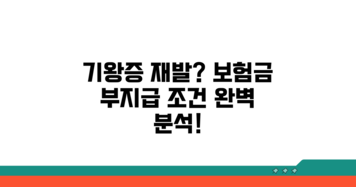 기왕증 재발 보험금 부지급 조건 완벽 분석