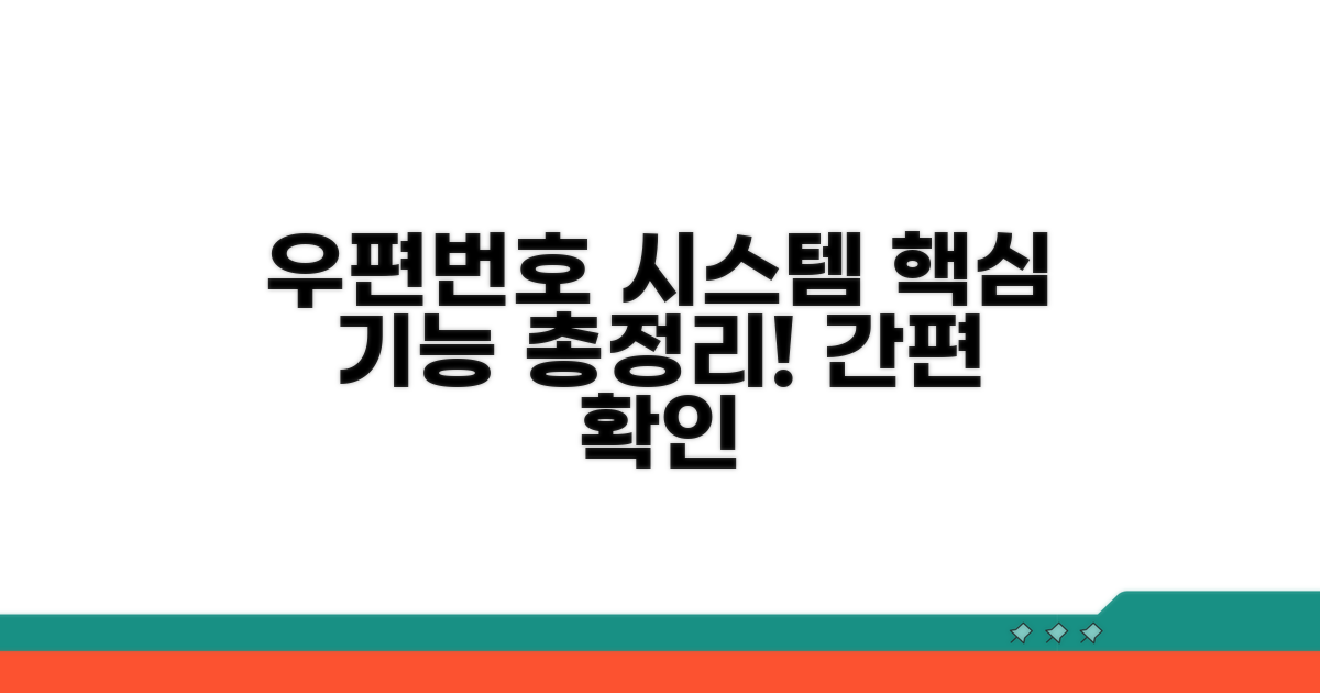 우편번호 시스템 핵심 기능 알아보기