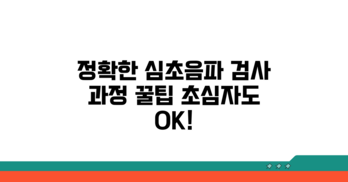 정확한 심초음파 검사 과정