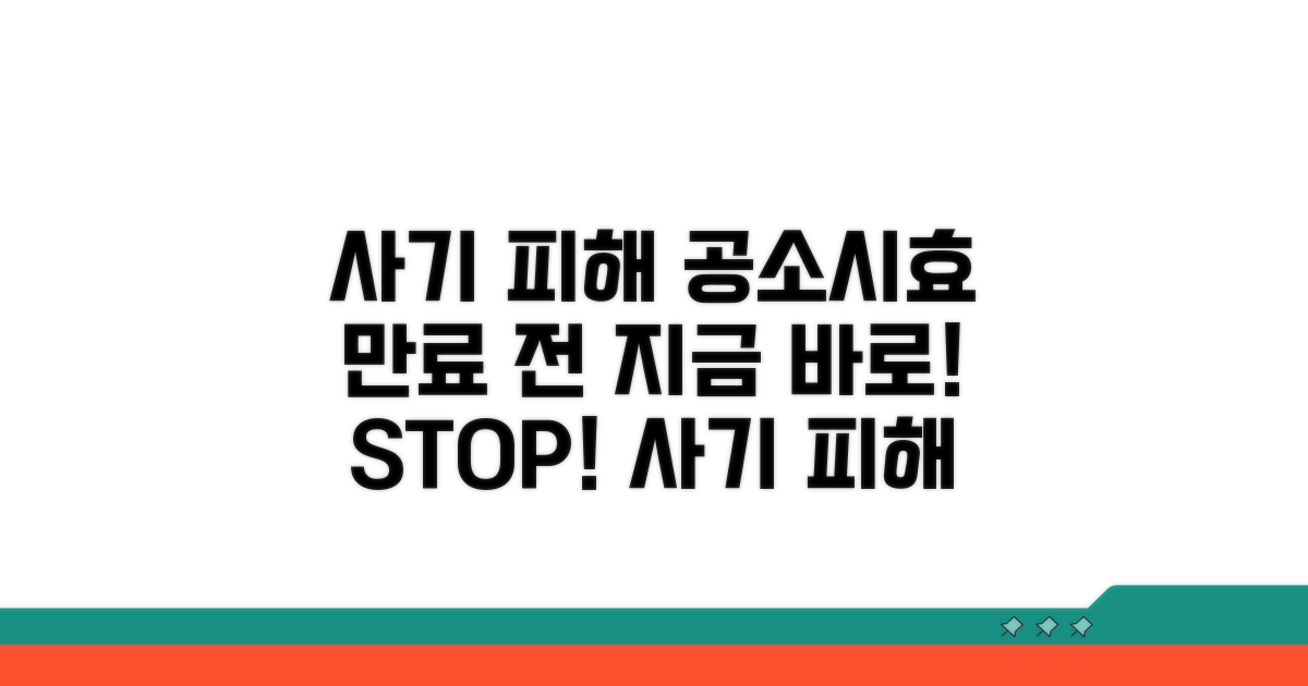 사기 피해, 공소시효 만료 전 대처법