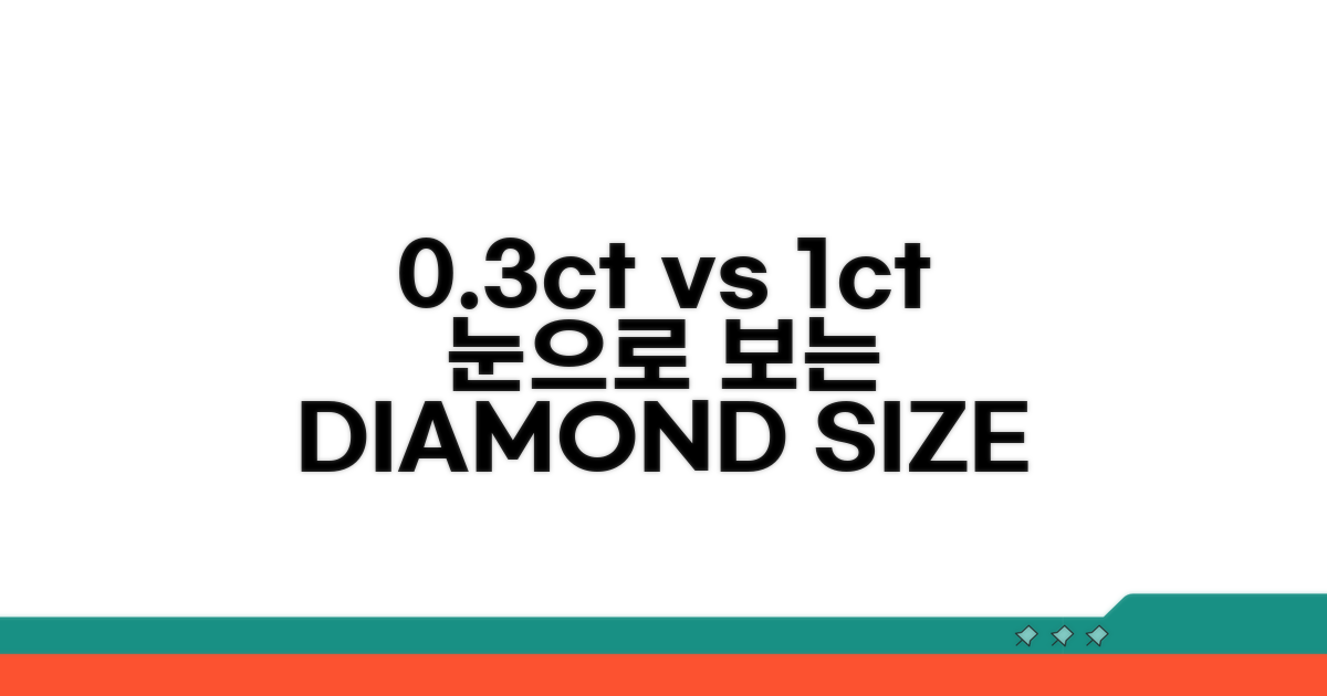 0.3 vs 0.5 vs 1캐럿, 눈으로 보는 크기 비교