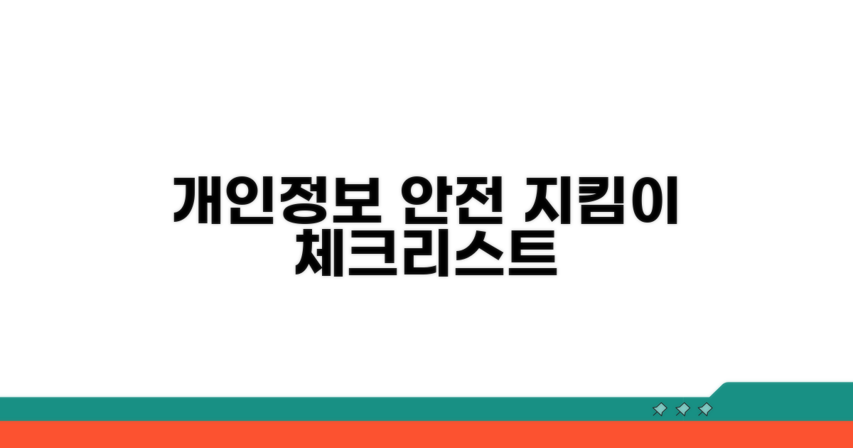 개인정보 유출 방지 체크리스트