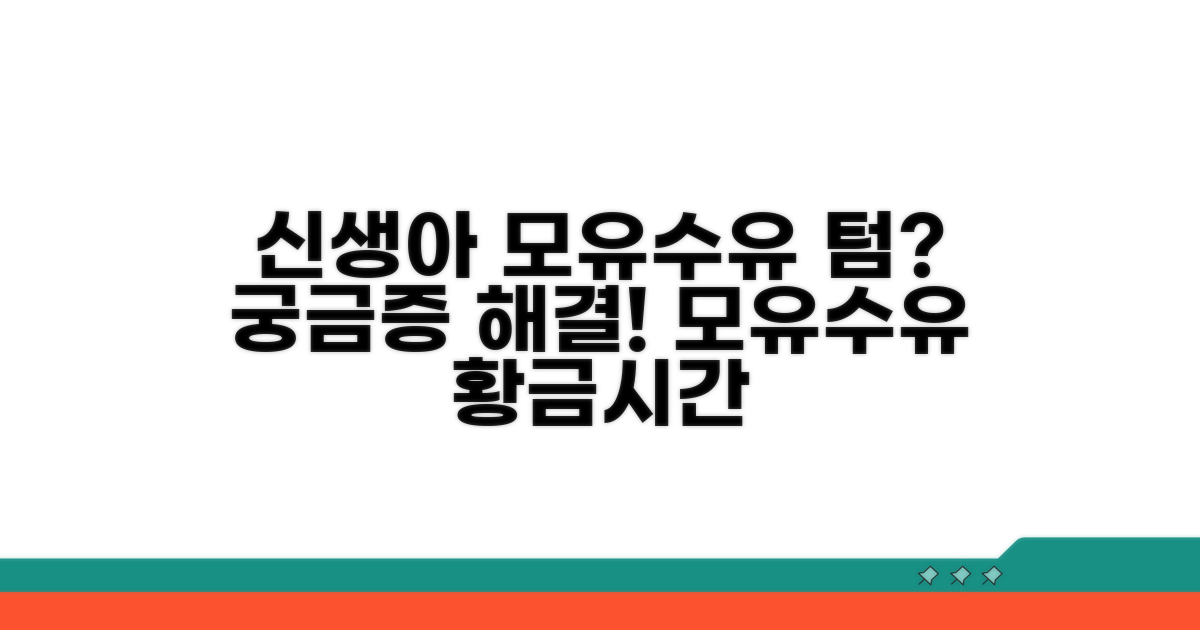 신생아 모유 수유 텀은?