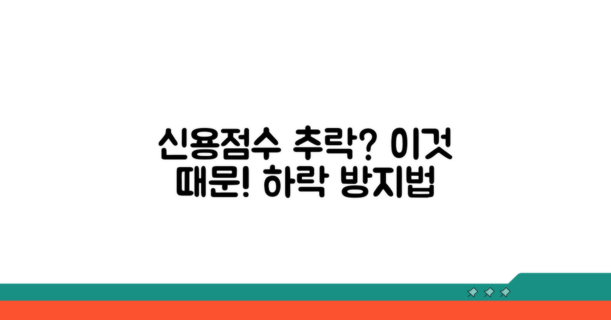 신용점수 하락 원인과 예방법