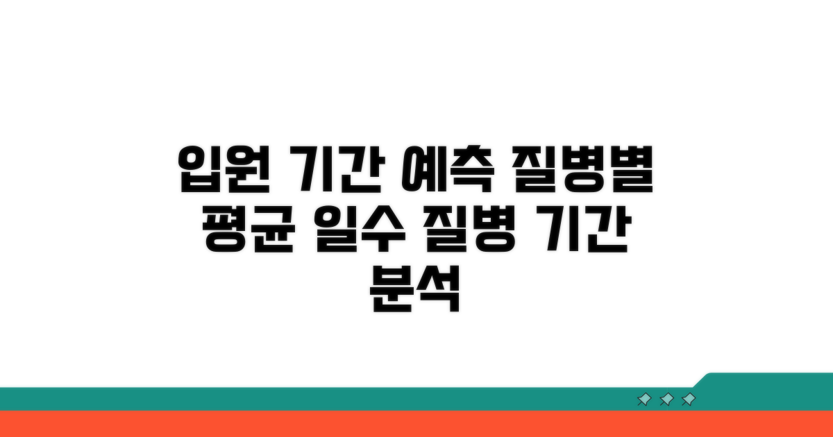 입원 기간 예측: 질병별 평균 일수 분석