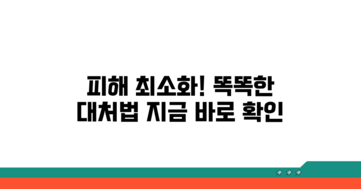 피해 최소화, 현명한 대처 요령